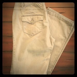 Loft brand cotton pants gray 31” inseam